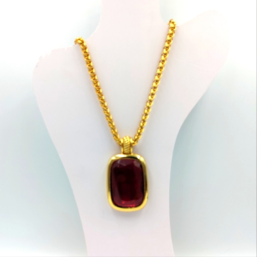 Joan Rivers Gold Necklace with Multicolor Gemstones - Picture 6 of 14